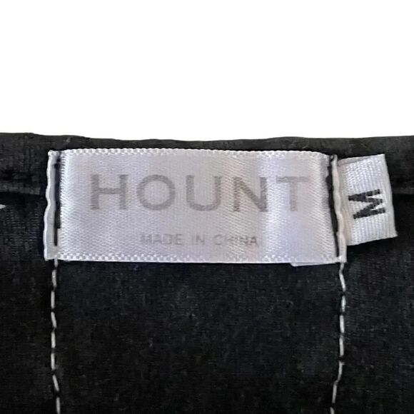 Hount Womens 3/4 Sleeve Back Lace Tops Round Neck Striped T-Shirts SZ M #1180 - Picture 7 of 13